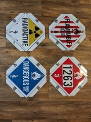 Lot Of 12……….16-way Flip Placard Replacement, All Brand New, Free Shipping
