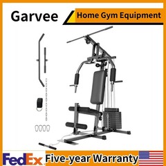Home Gym Machine System with 100LBS Weight Stack Multifunctional Weight Machine