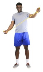 Low Powder Exercise Tubing 25′ Roll Gold xxx-heavy