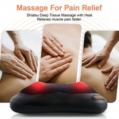 Shiatsu Back & Neck Massager with Heat, Deep Tissue Kneading Electric Massage…