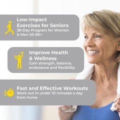 Exercise DVD for Seniors – 28 Day Size Down Challenge Low Impact DVD…