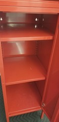 VINTAGE 1999 IKEA PS DISCONTINUED METAL STORAGE -GYM LOCKER RED KEY LOCKABLE