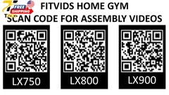 LX750 Multifunctional Full Home Gym System Workout Station with 122.5 Lbs Weight