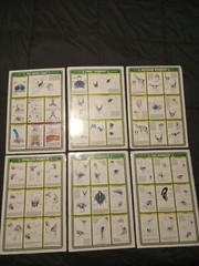 Vntg laminate 1984 Fitnus series workout Charts on board lot of 6 by Bruce Algra