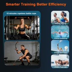 Ropeless Battle Ropes,Weighted Cordless Battle Ropes for Home Gym, Portable F…