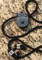 Total Gym Leg Pulley ROPE with 2 caribeaner and o-ring Fits Many Models (READ)