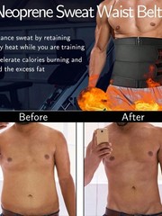 Men’s Sports Waist Trainer – Slimming Body Shaper Belly Wrap Fitness Shapewear