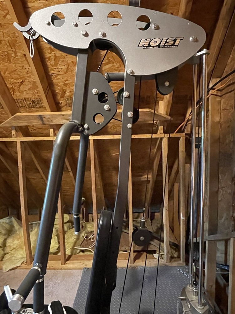 home gym weight machine used Hoist Gym Row, Leg, pull down, press