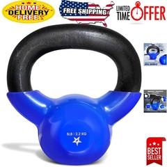 All-Age Friendly Vinyl Coated Kettlebell for Full Body Strength & Conditioning
