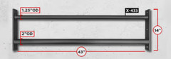 NEW MONSTER LITE CROSSMEMBERS, Rogue 43″ Fat/Skinny Pullup Bar