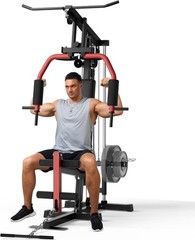 Home Gym Station 300lb Capacity Space-Saving Full Body Workout Machine
