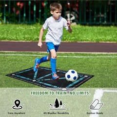Pro Agility Soccer Mat with Video Training | 47″x32″ Soccer Training Mat SOCM01