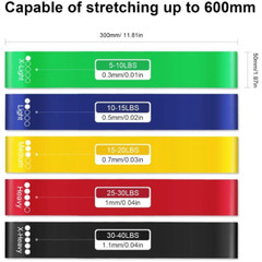 Yoga Sport Exercise Elastic Fitness Resistance Bands