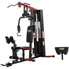 Home Gym Equipment, Multifunctional Full Body Workout Weight 122.5LBS Black