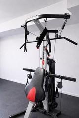 Bowflex Xtreme 2 SE Adjustable Home Gym Black Red Arm Curl Lat Pulldown