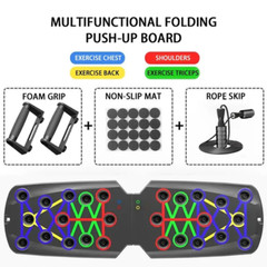 Home Gym Equipment 30In1 Home Workout Set with Foldable Push up Bar, Resistance