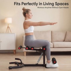 Deep Squat Machine Adjustable,All-in-One Squat Trainer w/Push Up Handle,300 lbs