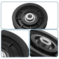 90mm/3.5″ Universal Nylon Bearing Pulley Wheel Replace for Gym Equipment Part…