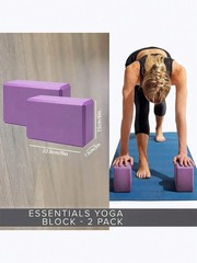 2PCS Soft Non-Slip Yoga Blocks – Bricks for Yoga, Pilates & Meditation