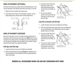 Total Gym Wing Attachment with All Necessary Pins Never Used, Perfect Condition