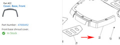 Bowflex Ultimate 2 Front Base Cover OEM Part 47000492