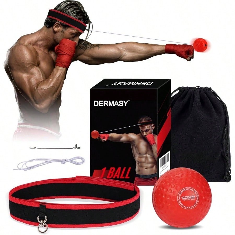 Upgraded Boxing Reflex Ball With Headband – Speed & Reaction Training Tool