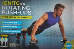 NEW – IGNITE by SPRI Rotating Push-Ups Excercise Push Up