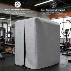 Zippered Home Gym Cover – Grey (41.3″ x 68.9″ x 72.8″)