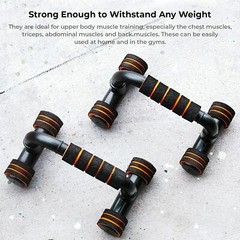 Dips/Push Up Stand for Men & Women. Useful in Chest & Arm Workout