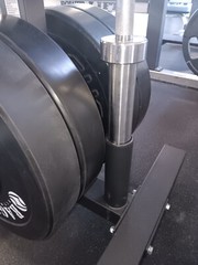 MOTIVE FITNESS – CFF Olympic Mobile Bar & Bumper Plate Tree – 1000 lb. Capacity