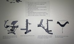 Weight Bench Press Set for Home Gym