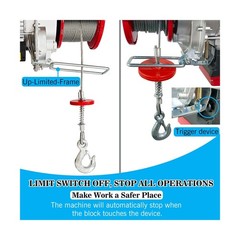 2 in 1 Electric Hoist,110V Electric Hoist with Remote Control,1320 lbs Single…