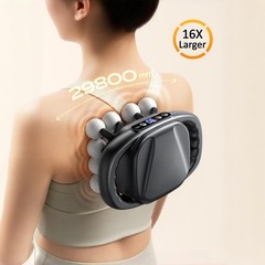 Mini 16 Head Deep Tissue Massage Gun, Quiet Percussion Muscle Massager 3 Mode…