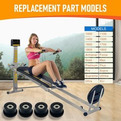 Upgraded Machined Wheels/Rollers Compatible with Total Gym,Replacement Parts for