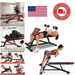 4 in 1 Fitness Equipment with Adjustable Bench for Core and Strength Training