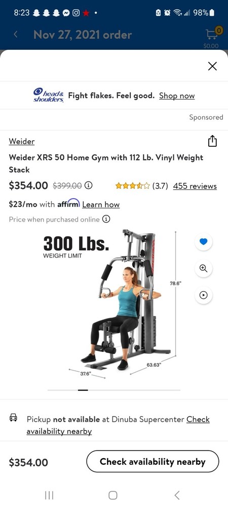 Weider XRS 50 Home Gym Total-Body Training