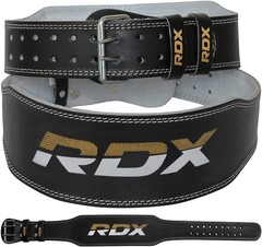 RDX Weight Lifting Belt Gym M Fits 23 to 28 Inches, Black Gold 4 Inch