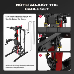 Home Gym Station, 450LBS Multi Home Gym Equipment for All Body Training,Power…