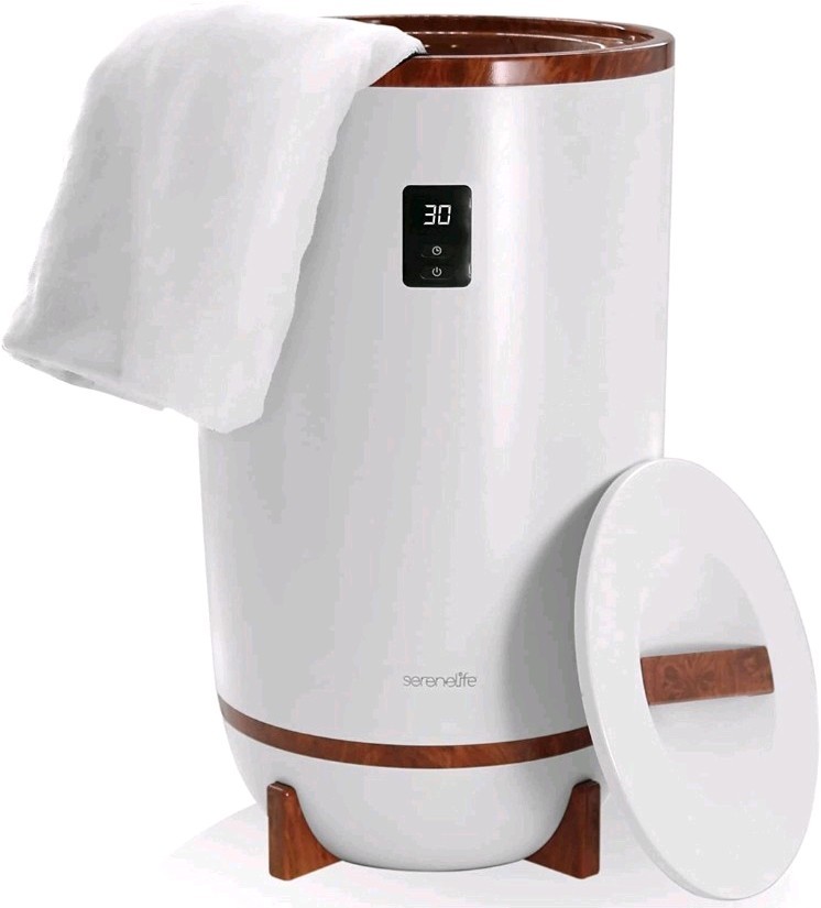 SereneLife SLTLW300 Towel & Blanket Warmer w/ Fragrant Disc Holder