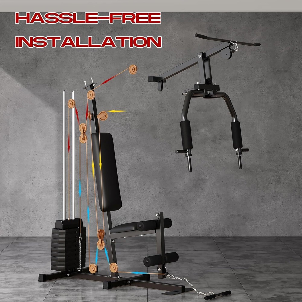 Multifunctional Full Body Exercise Workout Station Fitness Home Gym Equipment US