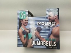 BRAND NEW & SEALED! Aduro Sport Dumbbells 10lb Set, 2 x 5lb Each, FREE SHIPPING!