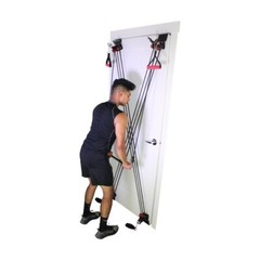 X Factor Door Gym Exercise Fitness Full Body Gym + Straight Bar Chart & DVD NEW