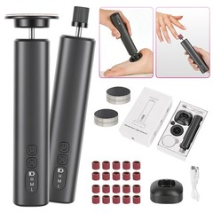 2 in 1 Adjustable Foot File Nail Grinder w/ Sandpaper Disks w/ Rotation Control