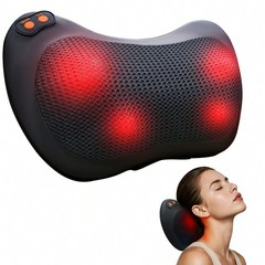 Shiatsu Back & Neck Massager with Heat, Deep Tissue Kneading Electric Massage…