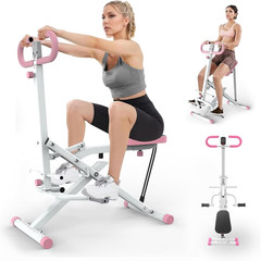 Foldable Squat Machine for Women,Glutes Workout Machines with LCD Display & Adju