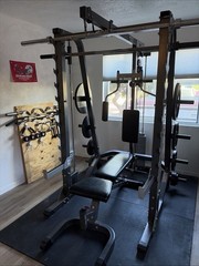 HOIST HF-985 Multi Functional Power Cage Home Gym Workout Smith Machine