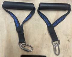 Total Gym Web Handles with Blue Lettering