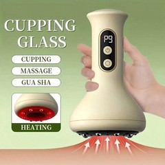 Intelligent Electric Cupping & Scraping Massager – USB Rechargeable Body Therapy