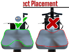 TreadLife Fitness Universal Rowing Machine Seat Cushion | Designed for Black