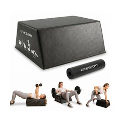 EPHESPORT Hip Thrust Bench–Glute Bridge & Barbell Hip Thrust Equipment wit